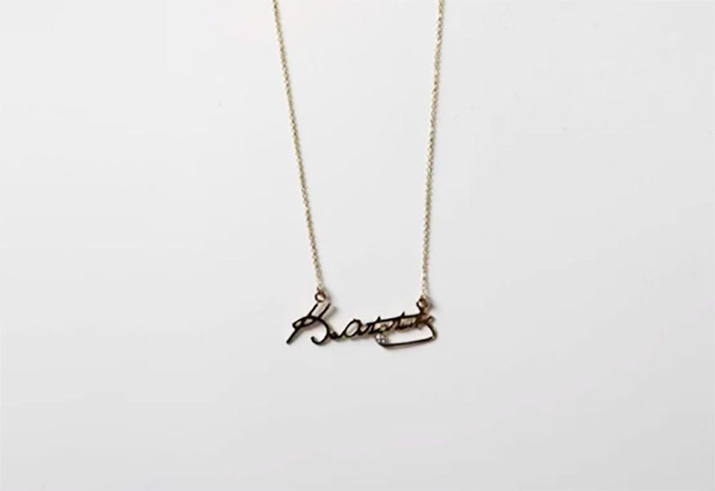 Y KETTE AUS GOLD
